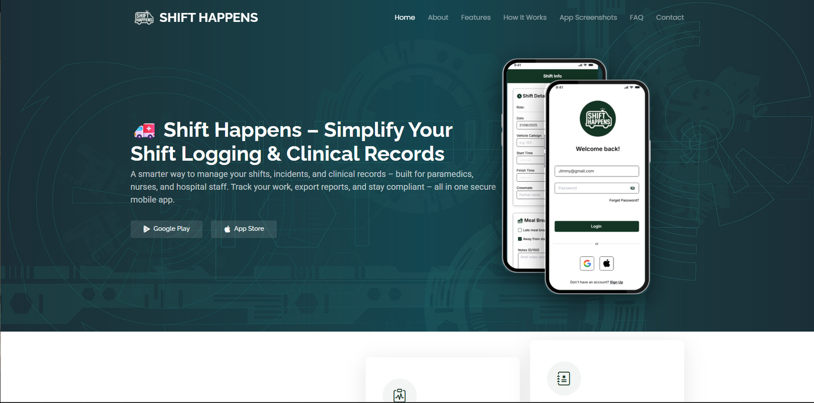 Healthcare Shift Management & Clinical Records App 1